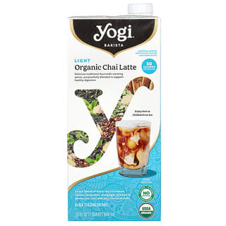 Yogi Tea, Barista, Chai latte orgánico, Concentrado de té negro, Suplemento ligero, 946 ml (32 oz. líq.)