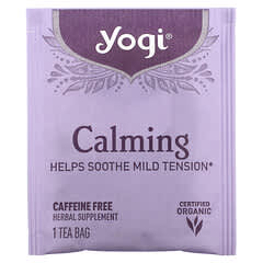 Yogi Tea, คาล์มมิ่ง ปราศจากคาเฟอีน บรรจุ 16 ถุงชา ขนาด 1.02 ออนซ์ (29 ก.)