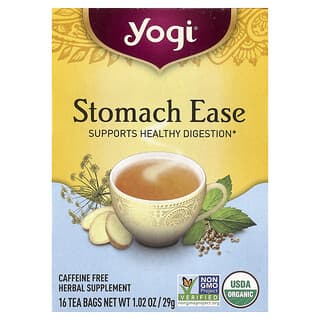 Yogi Tea（ヨギティー）, Stomach Ease、カフェインフリー、ティーバッグ16袋、29g