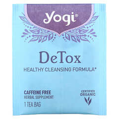 Yogi Tea, Detox, Sem Cafeína, 16 Saquinhos de Chá, 29 g (1,02 oz)