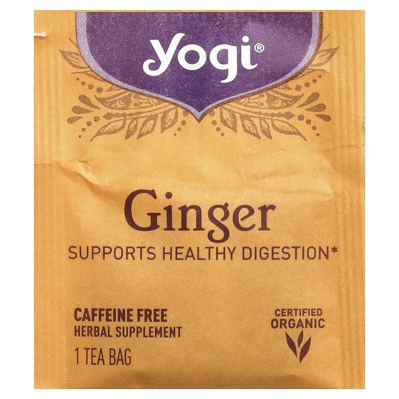 Ginger, Caffeine Free, 16 Tea Bags, 1.12 oz (32 g)