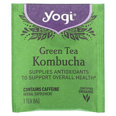 Yogi Tea, Green Tee Kombucha, Grüner Tee mit Kombucha, 16 Teebeutel, 32 g (1,12 oz.)