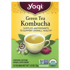 Yogi Tea, Kombucha au thé vert, 16 sachets de thé, 32 g