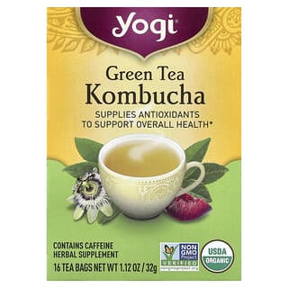 Yogi Tea, Groene thee kombucha, 16 theezakjes, 32 g