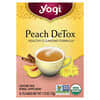 Yogi Tea, Peach DeTox, Caffeine Free, 16 Tea Bags, 1.12 oz (32 g)