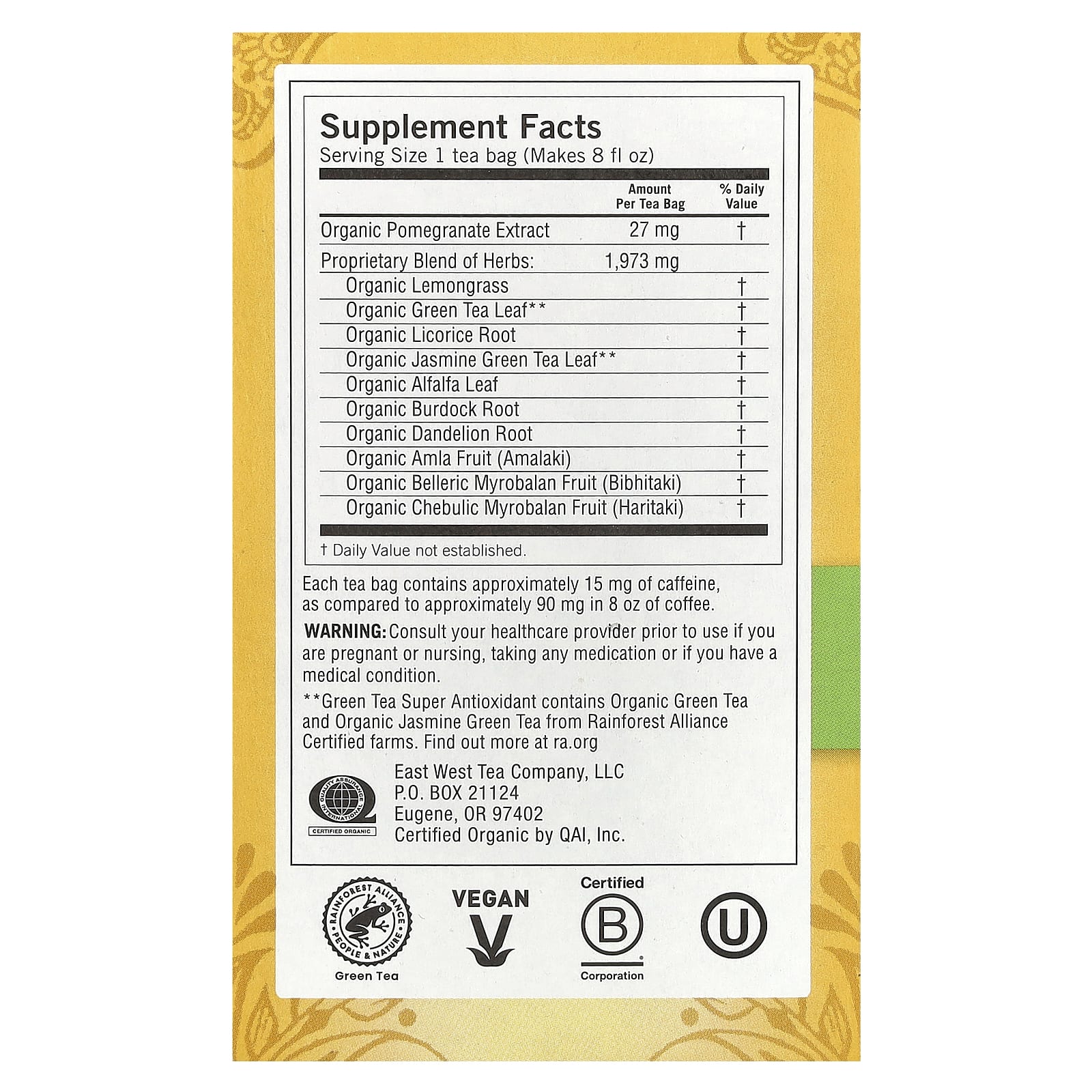 Yogi Tea, Green Tea Super Antioxidant, 16 Tea Bags, 1.12 oz (32 g)