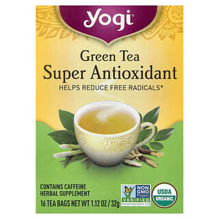 Yogi Tea, Superantioxidante de té verde, 16 bolsitas de té, 32 g (1,12 oz)