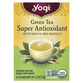 Yogi Tea, мощный антиоксидант зеленого чая, 16 чайных пакетиков, 32 г (1,12 унции)