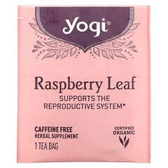 Yogi Tea, Raspberry Leaf, Caffeine Free, 16 Tea Bags, 1.02 oz (29 g)
