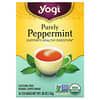 Yogi Tea, ピュアペパーミント、カフェインフリー、ティーバッグ16袋、24g（85オンス）