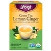 Organic Green Tea, Gengibre Limão, 16 Sachês de Chá, 1,12 oz (32 g)