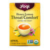 Throat Comfort, Honey Lemon, Caffeine Free, 16 Tea Bags, 1.12 oz (32 g)