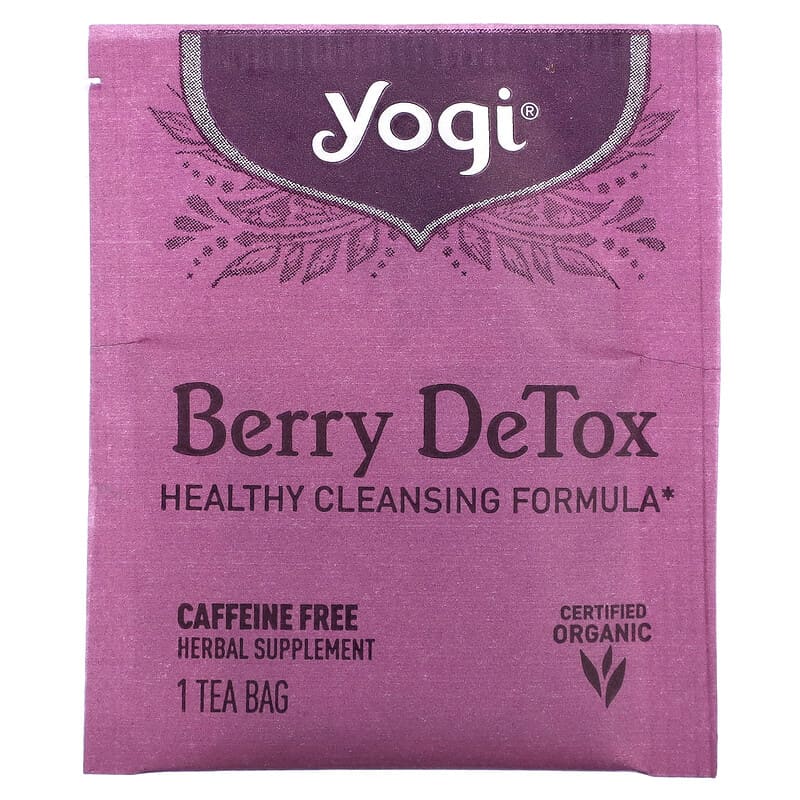Yogi Tea, Detox (Original, Peach, Rose Hibiscus, Berry)