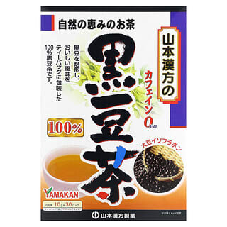 Yamamoto Kanpoh, 100% Black Bean Tea, 30 Tea Bags, 10.6 oz (300 g)