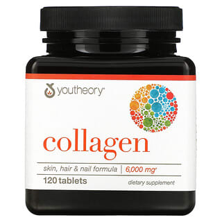 Youtheory, Colágeno, 1000 mg, 120 comprimidos
