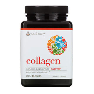 Youtheory, Collagène, 1000 mg, 290 comprimés