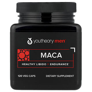 Youtheory, Men®, Maca, 120 vegetabilske kapsler (500 mg pr. kapsel)