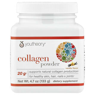 Youtheory, Colágeno en polvo, Vainilla`` 133 g (4,7 oz)