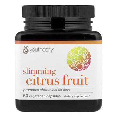 Youtheory, Slimming, Citrus Fruit, 60 Vegetarian Capsules Youtheory, Slimming, Citrus Fruit, 60 Vegetarian Capsules