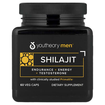 Youtheory, Men ®, Shilajit, 60 Vegetarian Capsules (250 mg per capsule)