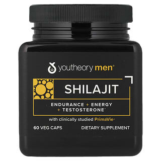Youtheory, Men®, Shilajit, 60 Veg Caps (250 mg per Capsule)