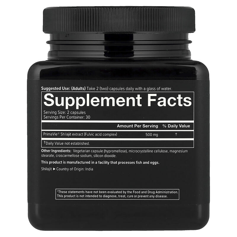 Men&reg;, Shilajit, 60&nbsp;c&aacute;psulas vegetales (250&nbsp;mg por c&aacute;psula)