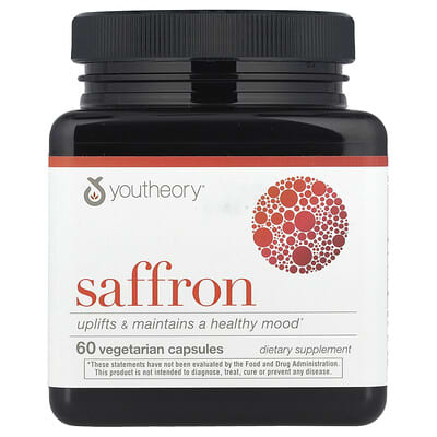 Youtheory, Saffron, 60 Tablets