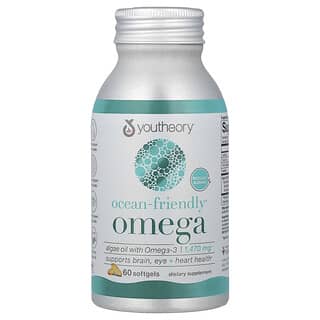 Youtheory, Ocean-Friendly Omega, 60 Softgels (735 mg per Softgel)