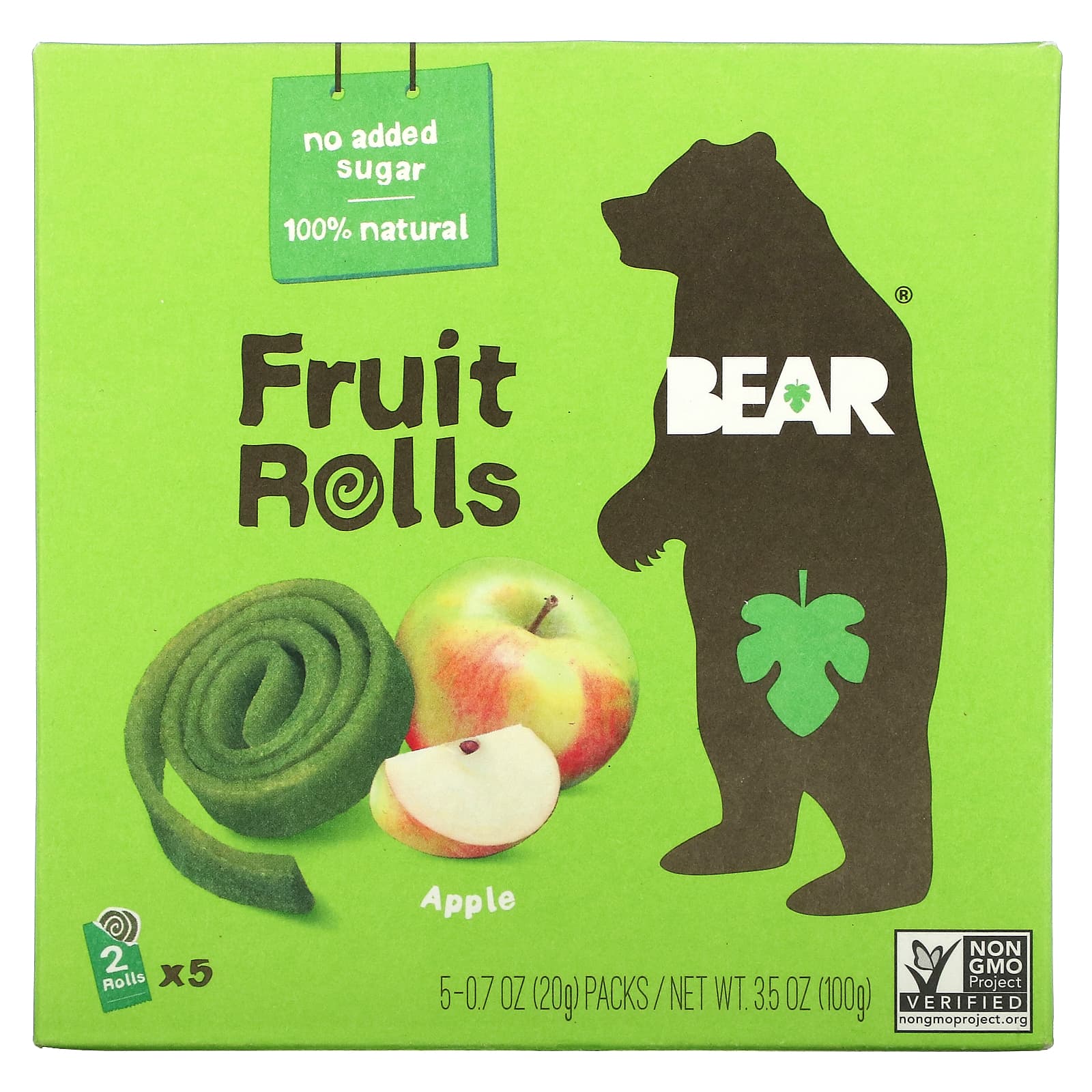 Fruit Rolls, Apple, 5 Packs, 0.7 oz (20 g) Each