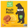 Bear, фруктовые рулетики, манго, 5 упаковок по 20 г (0,7 унции)