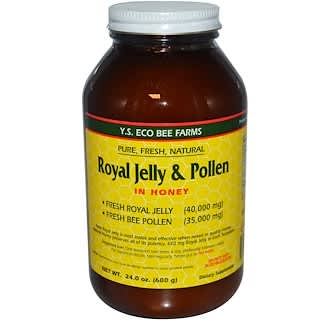 Y.S. Eco Bee Farms, Royal Jelly & Pollen, In Honey, 24.0 oz (680 g)