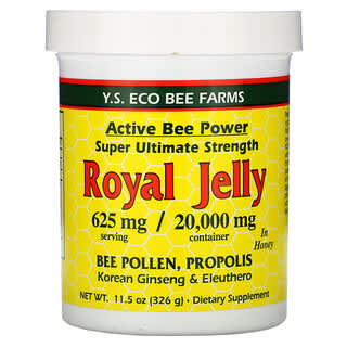 Y.S. Eco Bee Farms, Jalea real con miel, 625 mg, 326 g (11,5 oz)