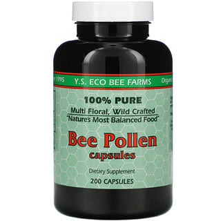 Y.S. Eco Bee Farms, Пчелиная пыльца, 200 капсул