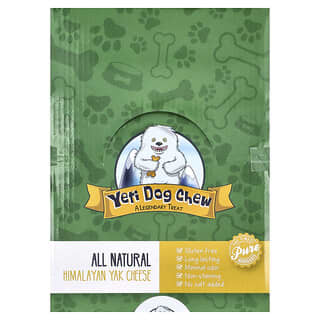 Yeti Dog Chew, Himalayan Yak Cheese, For Dogs, Medium, 3 lbs