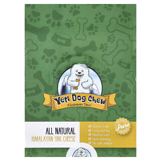 Yeti Dog Chew, Himalayan Yak Cheese, For Dogs, XLarge, 3 lbs