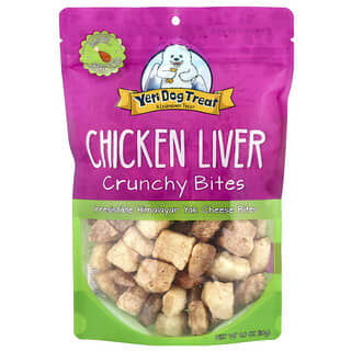 Yeti Dog Chew, Crunchy Bites, Para Cães, Fígado de Frango, 110 g (4 oz)