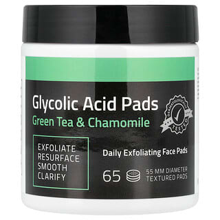YEOUTH, Glycolic Acid Pads, Green Tea & Chamomile, 65 Pads