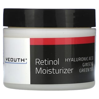 YEOUTH, Hydratant au rétinol, Acide hyaluronique, Ginseng, Thé vert, 60 ml