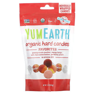 YumEarth, Organic Hard Candies, Favorites, 3.3 oz (93.6 g)