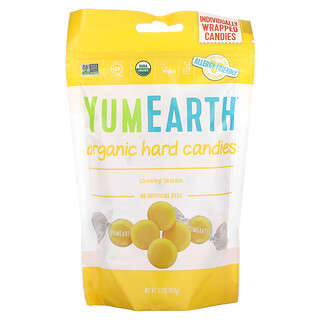 YumEarth, Organic Hard Candies, Cheeky Lemon, 3.3 oz (93.6 g)