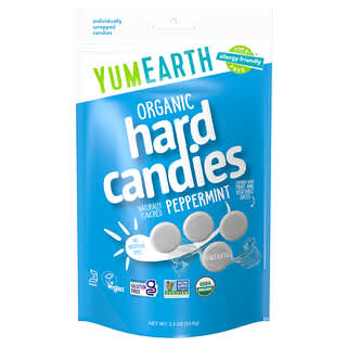 YumEarth, Organic Hard Sweets, Peppermint, 3.3 oz (93.6 g)
