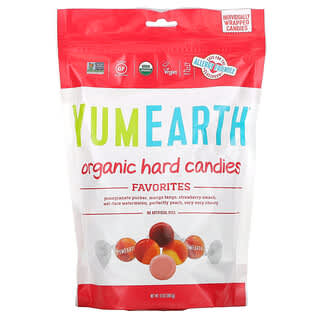 YumEarth, حلوى عضوية صلبة، من الفواكه المفضلة، 13 أوقية (368.5 جم)