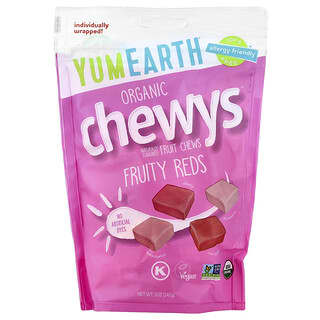 YumEarth, Organic Chewys™, Fruity Reds, 5 oz (142 g)