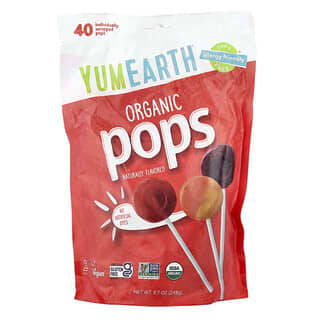 YumEarth, Organic Pops, Variety, 40 Pops, 8.7 oz (248 g)