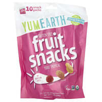 YumEarth, Gluten Free Fruit Snacks, Tropical, 10 Snack Packs, 0.7 oz (19.8 g) Each YumEarth, Gluten Free Fruit Snacks, Tropical, 10 Snack Packs, 0.7 oz (19.8 g) Each