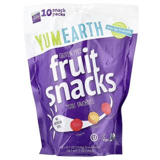 YumEarth (야미얼스), 글루텐 무함유 과일 스낵, 버라이어티 팩, 10개입, 각 19.8g(0.7oz)