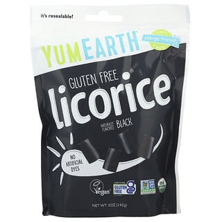 YumEarth, Gluten Free Licorice, Black, 5 oz (142 g)