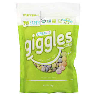 YumEarth, Giggles orgánicos, Agrio, 142 g (5 oz)
