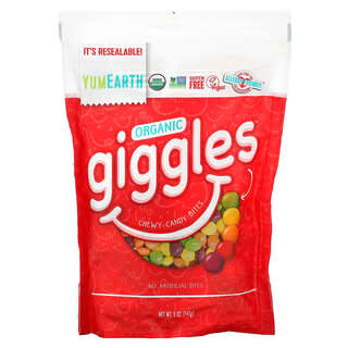 YumEarth, Organic Giggles, Chewy Candy Bites, 5 oz (142 g)