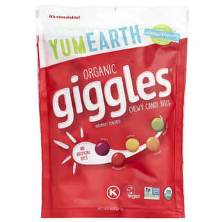 YumEarth, Organic Giggles™, Chewy Candy Bites, 5 oz (142 g)
